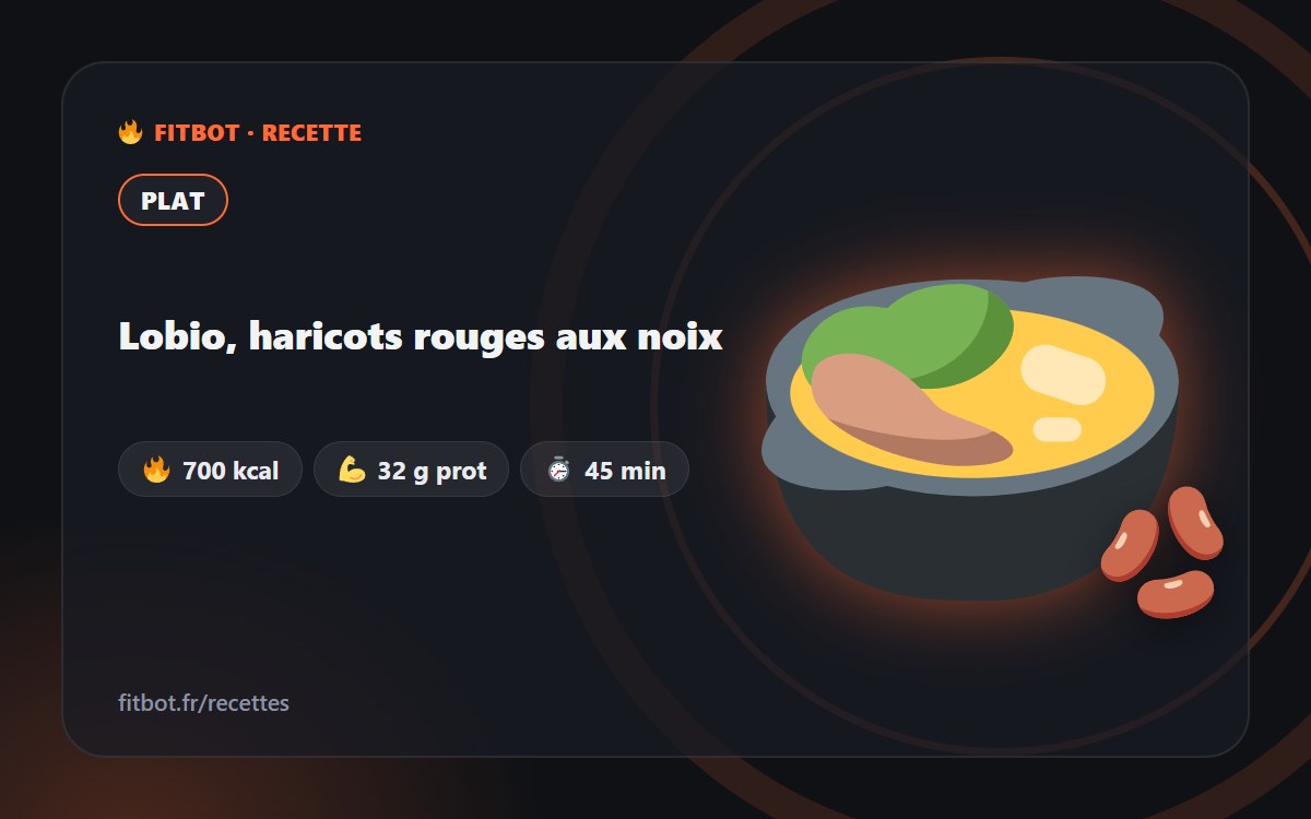 Lobio, haricots rouges aux noix