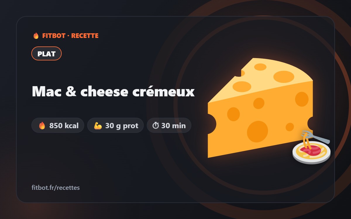 Mac & cheese crémeux