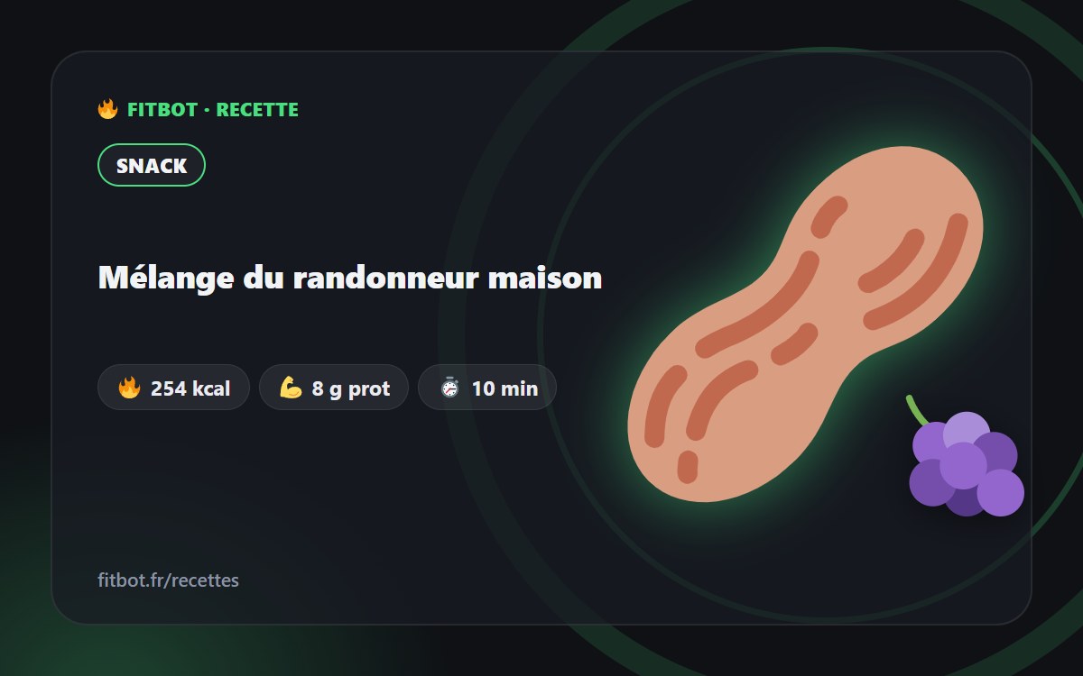 Mélange du randonneur maison