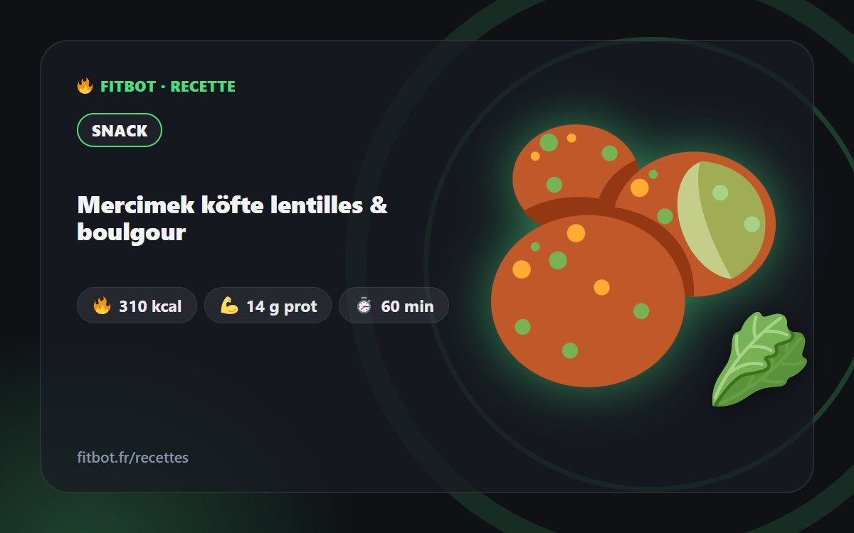 Mercimek Köfte mit Linsen & Bulgur