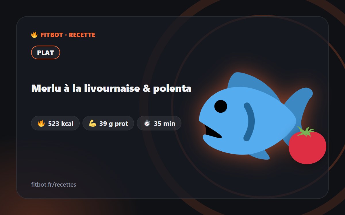 Merlu à la livournaise & polenta