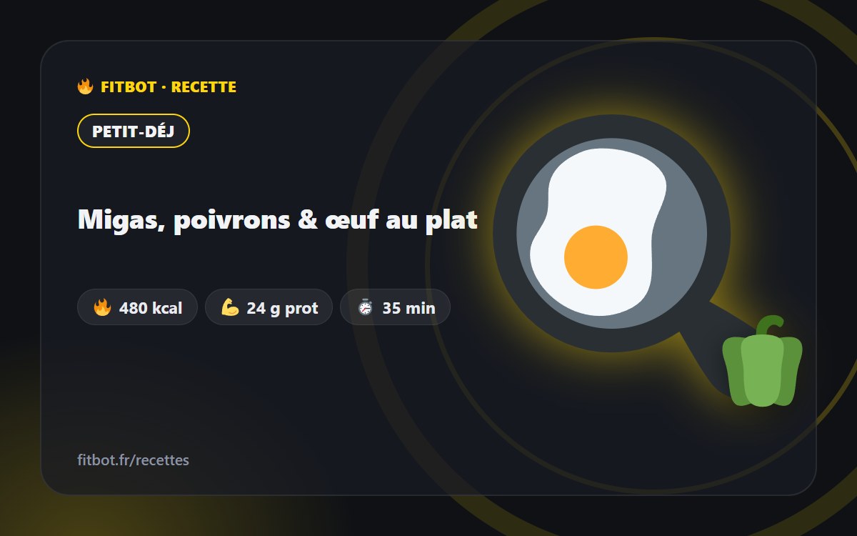 Migas with Peppers & Fried Egg