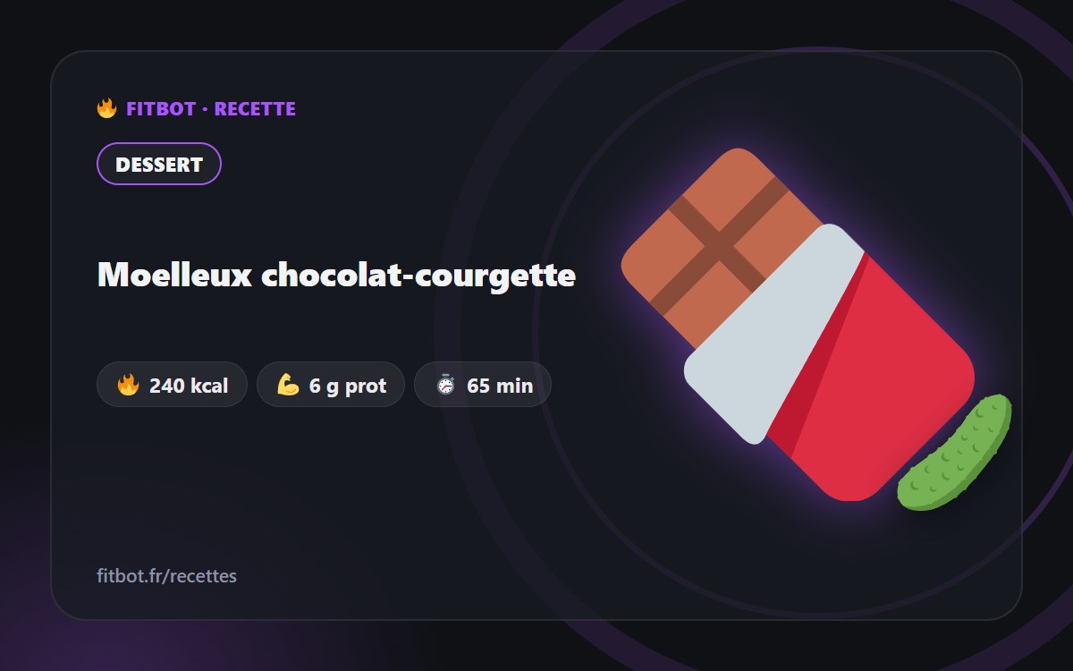 Moelleux chocolat-courgette