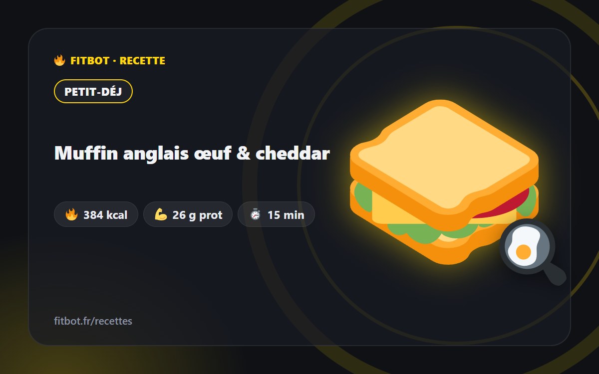 English Muffin mit Ei & Cheddar