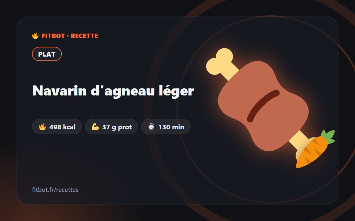 Leichtes Navarin vom Lamm