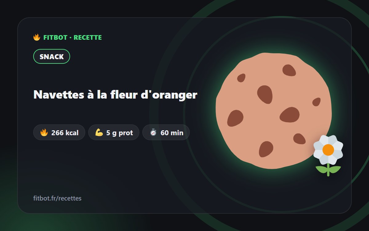 Navettes à la fleur d'oranger