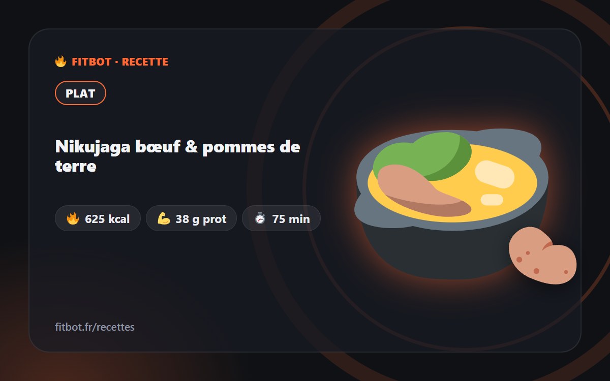 Nikujaga bœuf & pommes de terre
