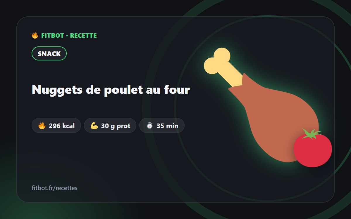 Nuggets de poulet au four