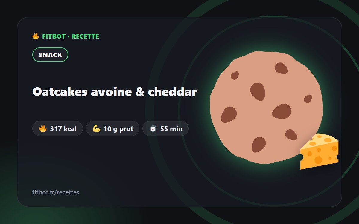 Oatcakes mit Hafer & Cheddar