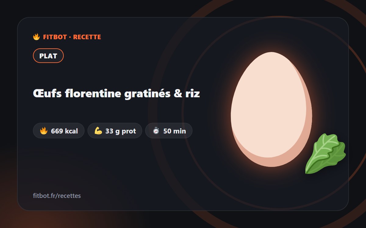 Überbackene Eier Florentiner Art & Reis