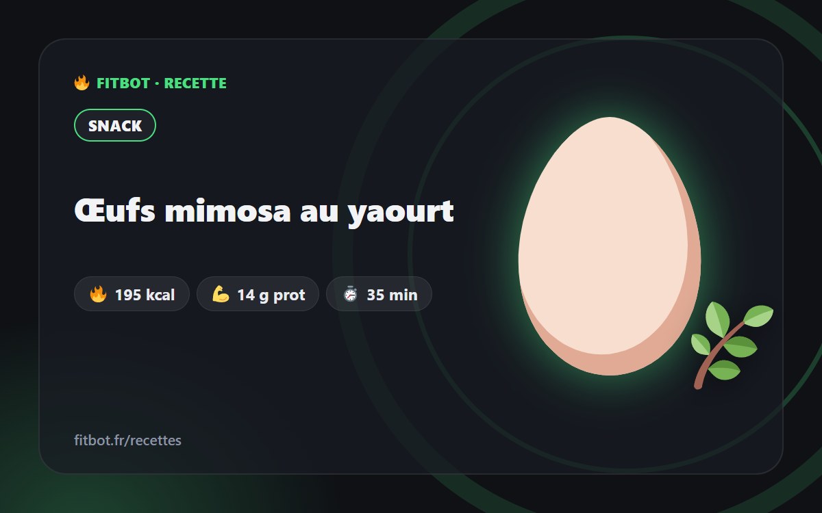 Œufs mimosa au yaourt
