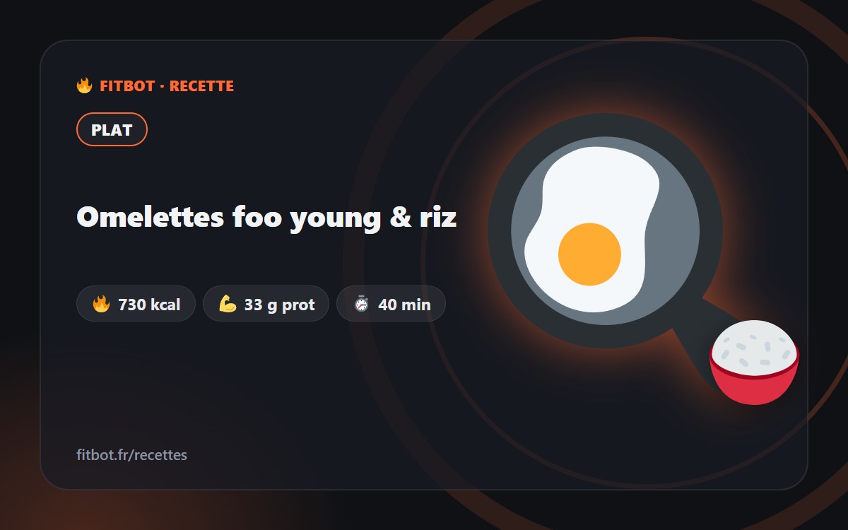 Omelettes foo young & riz