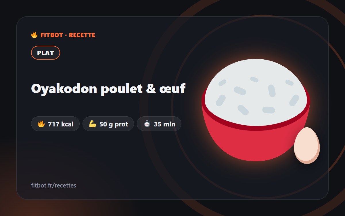 Oyakodon poulet & œuf