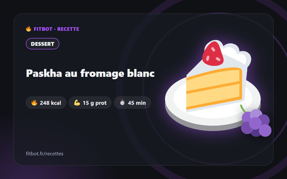 Paskha au fromage blanc