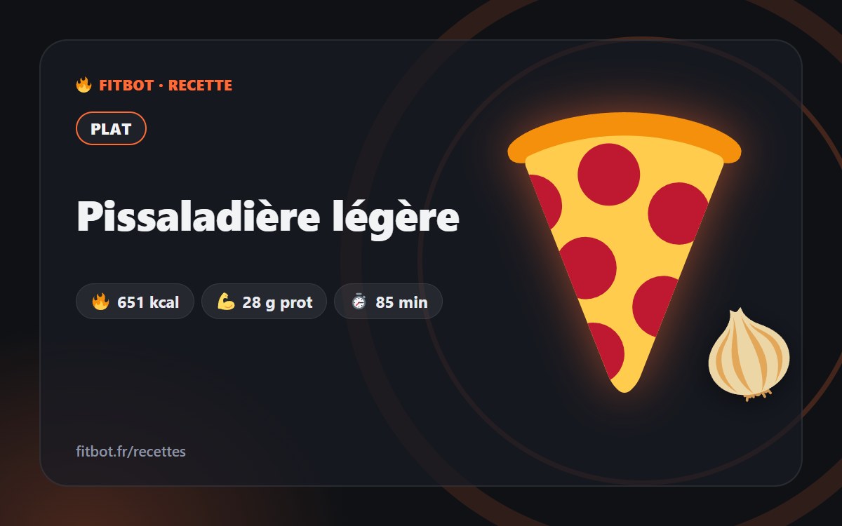 Pissaladière légère