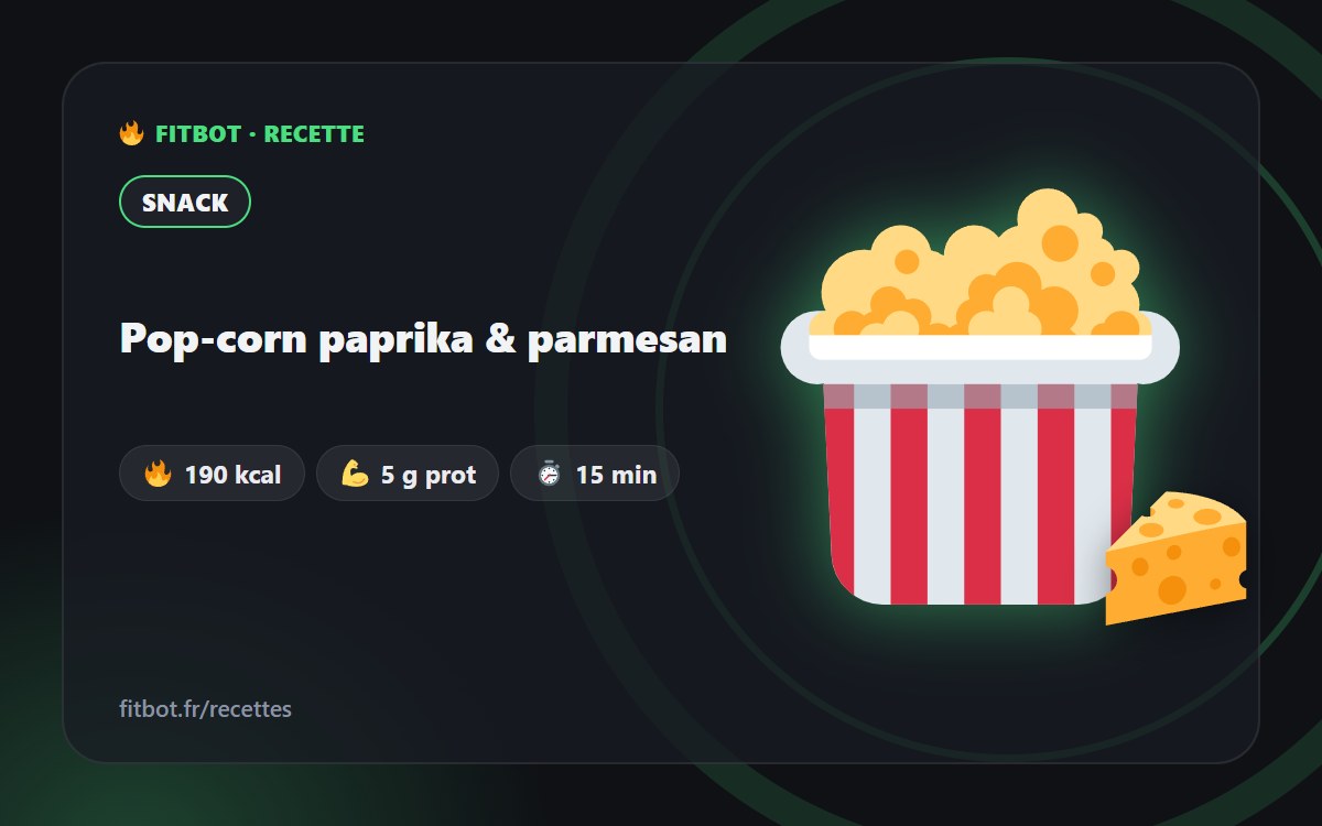 Palomitas con pimentón & parmesano