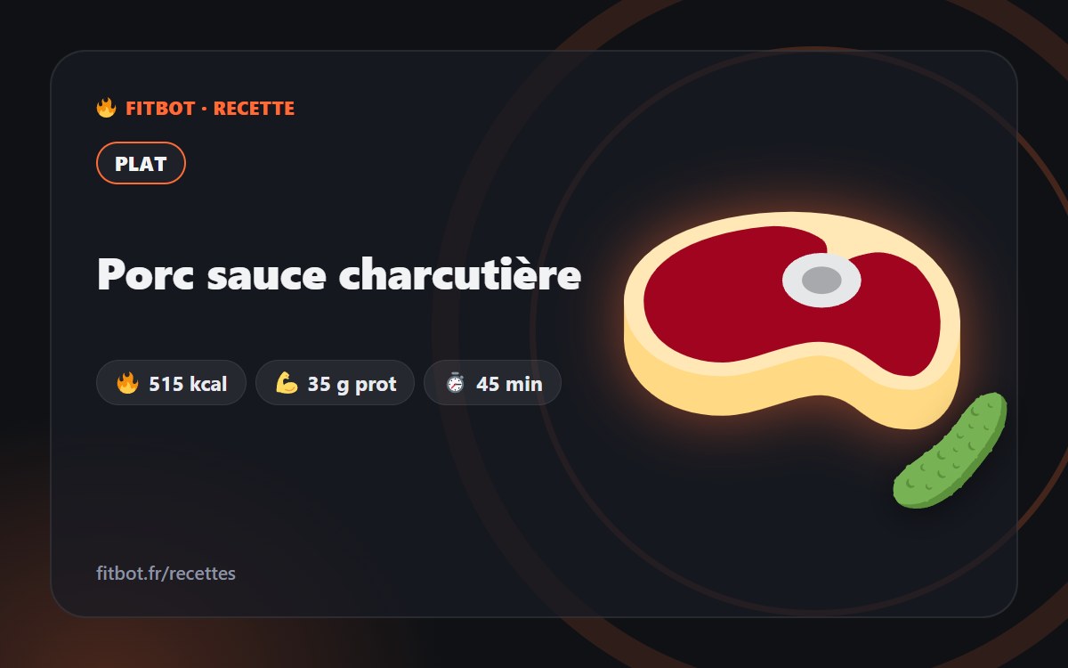 Cerdo con salsa charcutière