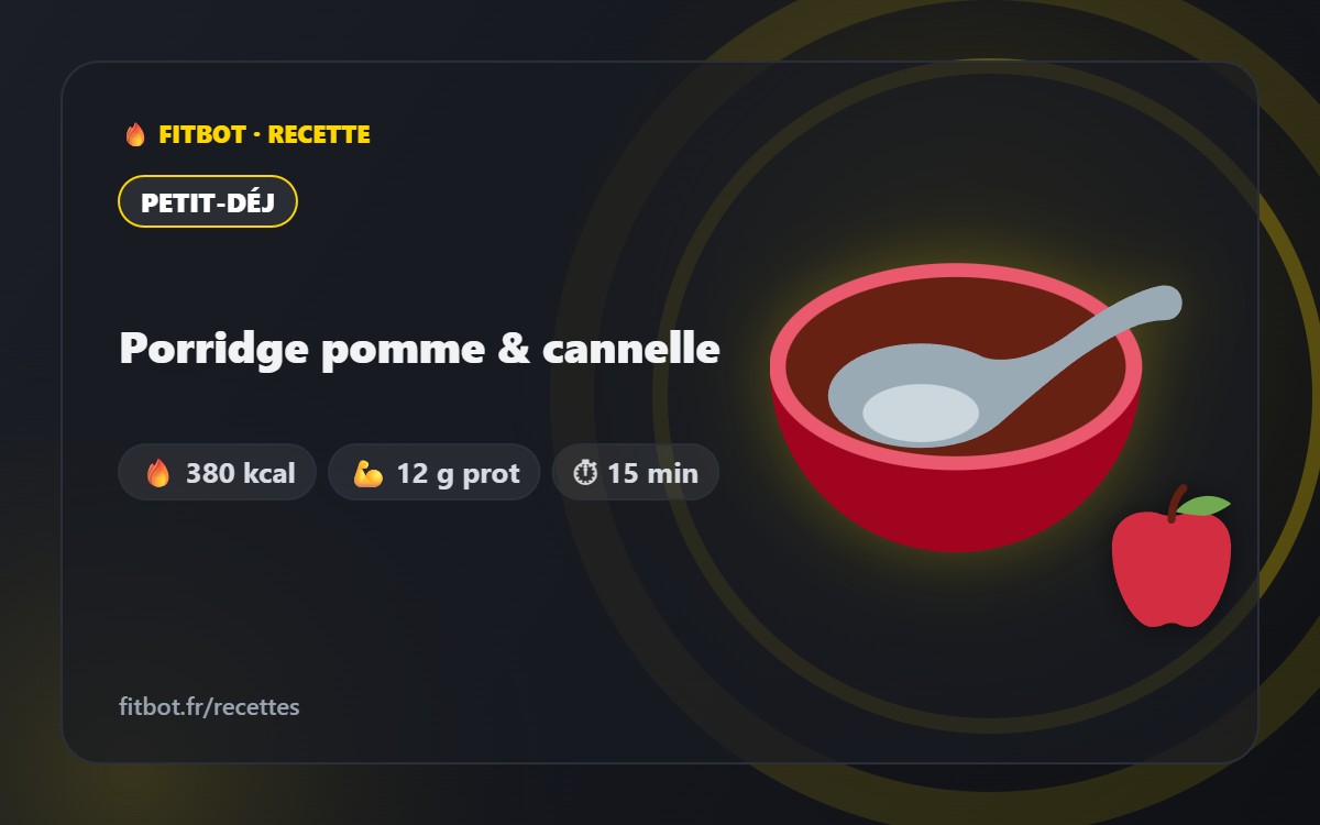 Apfel-Zimt-Porridge