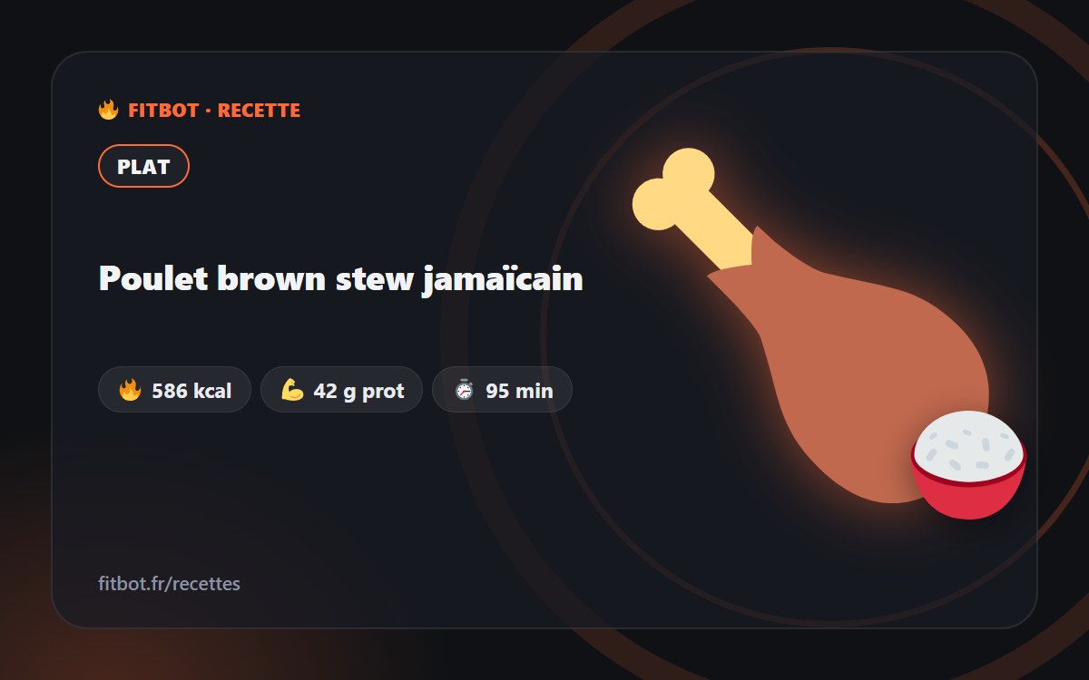 Pollo brown stew jamaicano