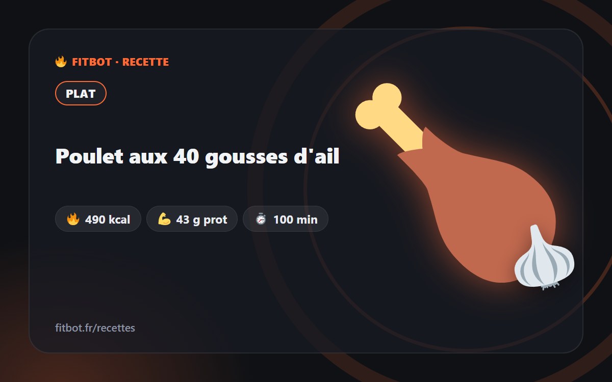 Poulet aux 40 gousses d'ail