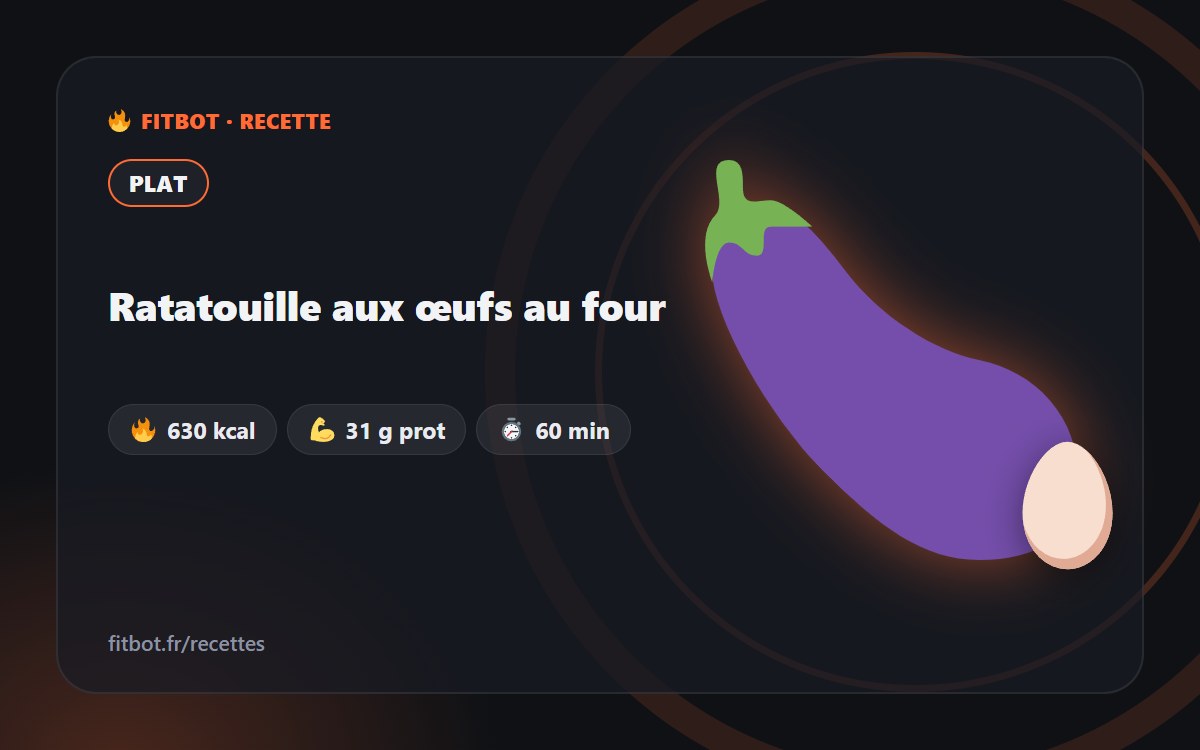 Ratatouille aux œufs au four
