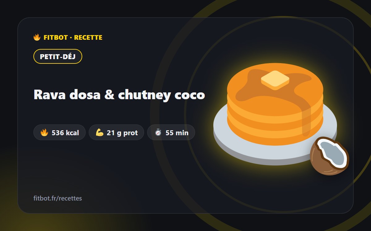 Rava dosa & chutney coco