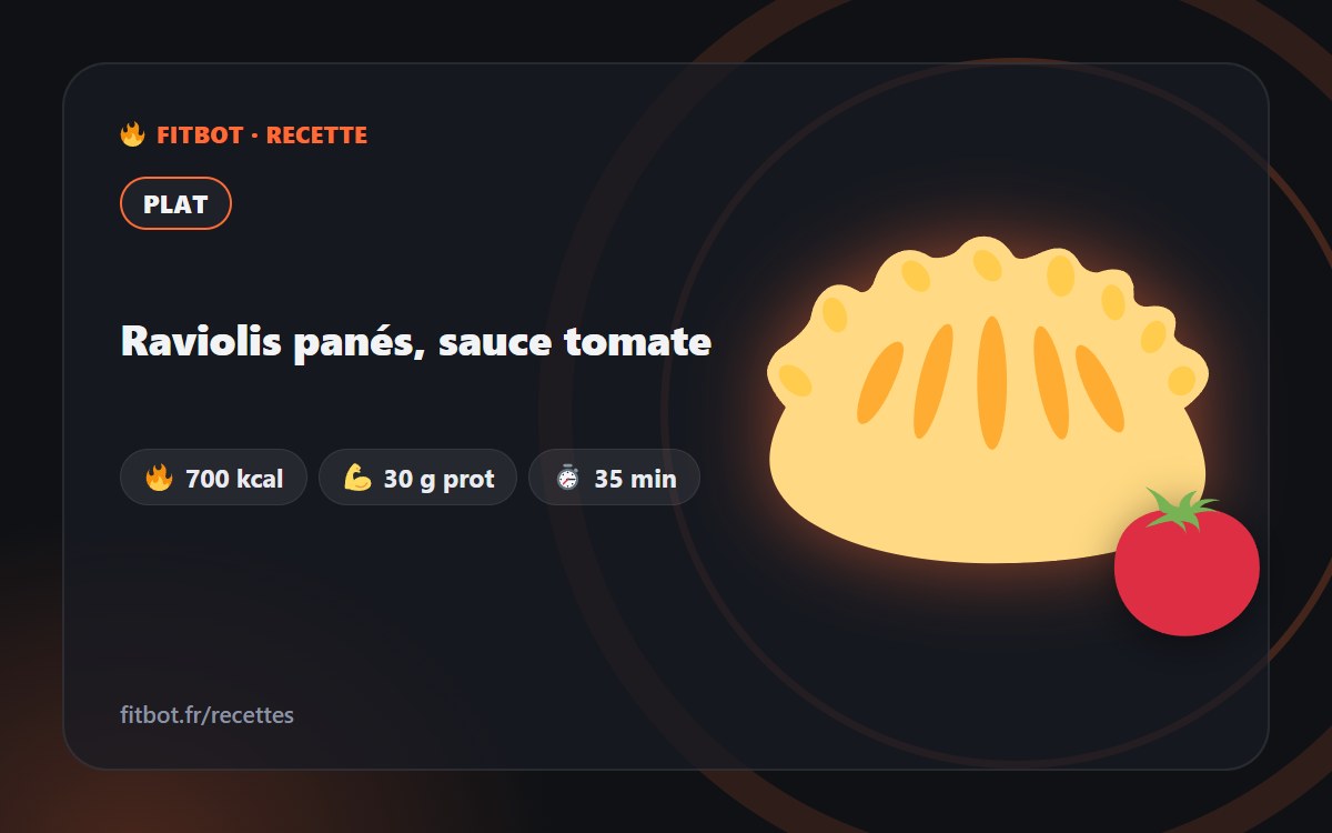 Panierte Ravioli mit Tomatensoße