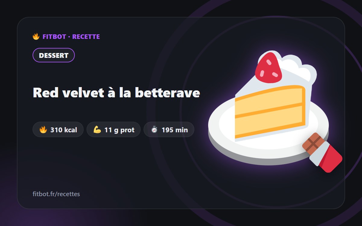 Red velvet à la betterave