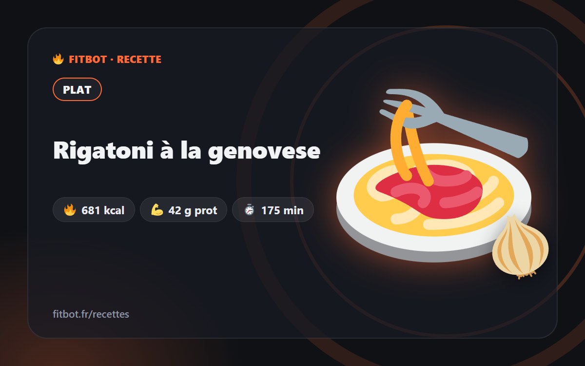 Rigatoni alla Genovese
