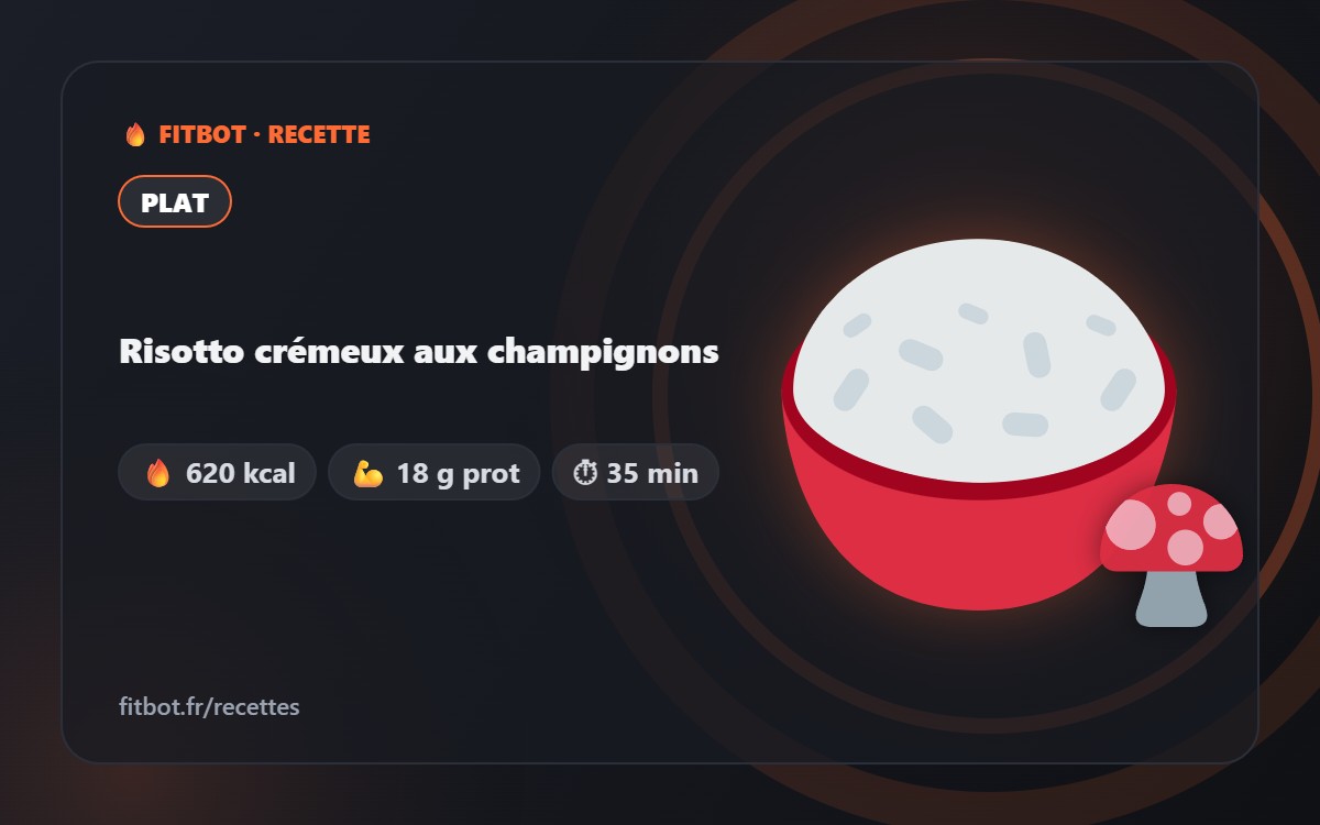 Cremiges Pilzrisotto