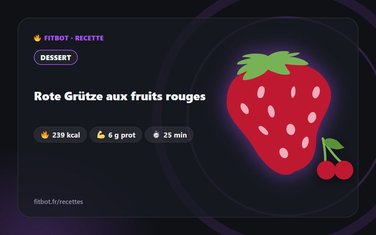 Rote Grütze aux fruits rouges