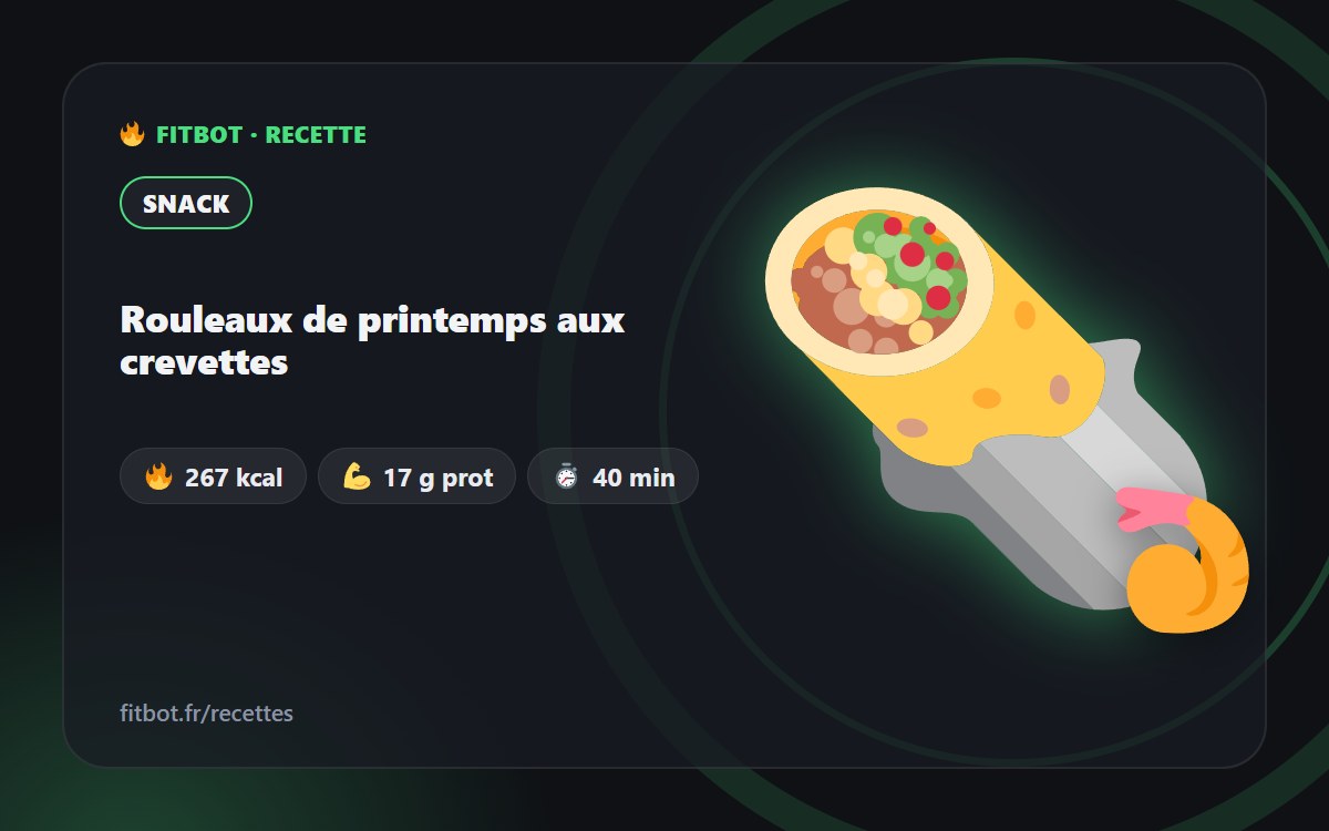 Rouleaux de printemps aux crevettes