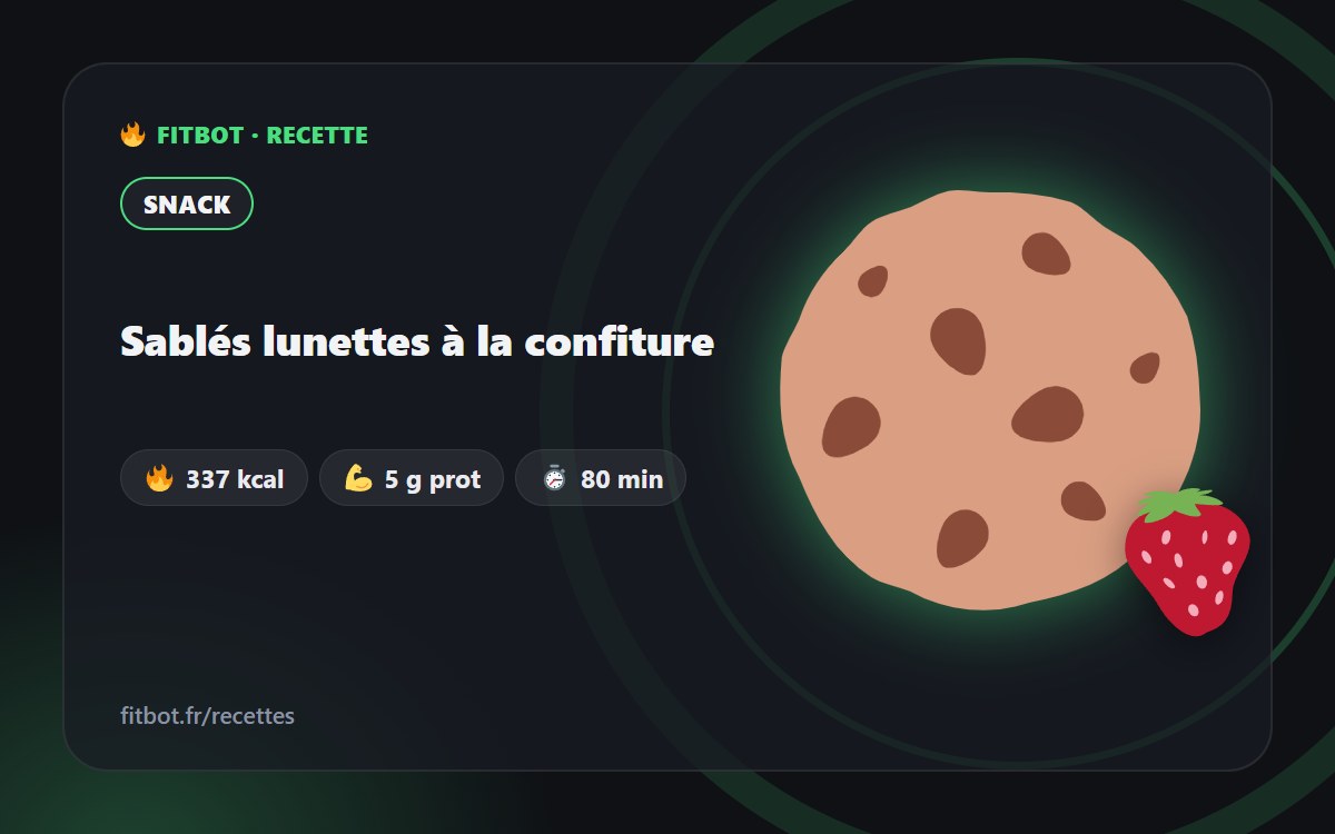 Sablés lunettes à la confiture