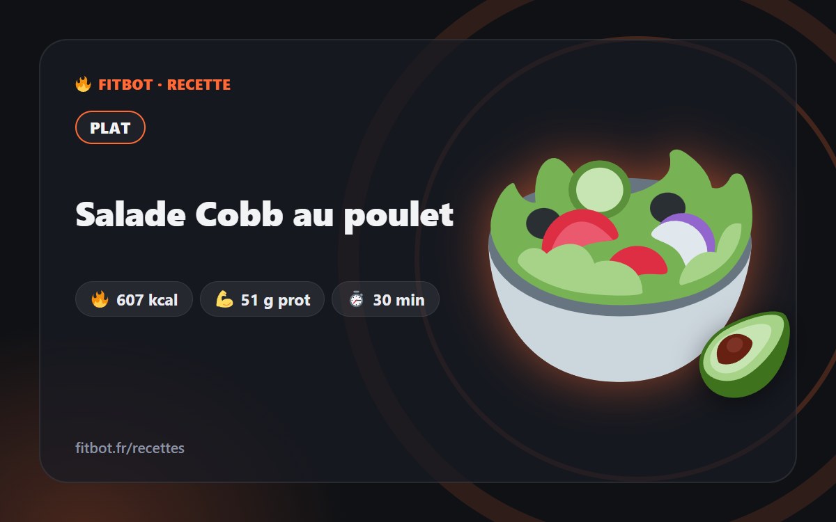 Salade Cobb au poulet