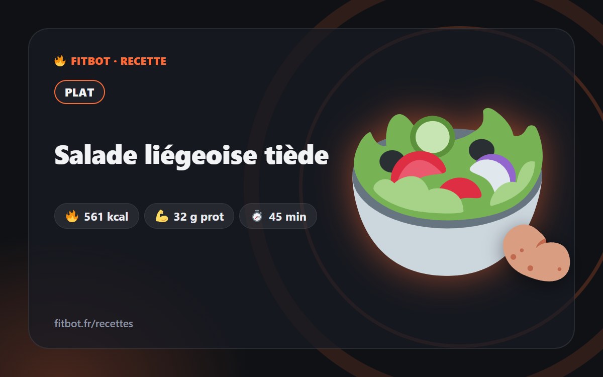 Salade liégeoise tiède
