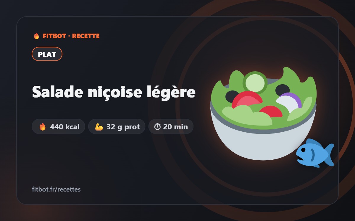 Salade niçoise légère