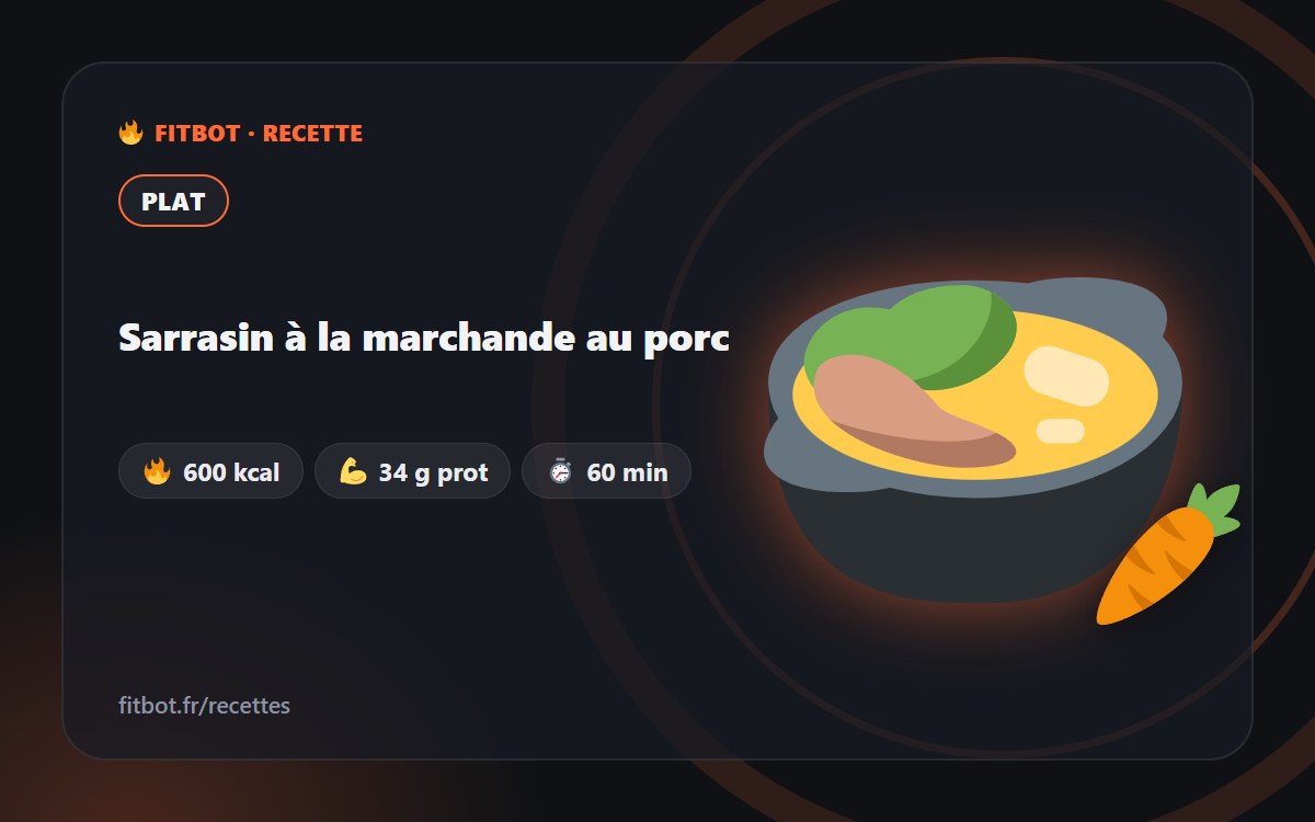 Sarrasin à la marchande au porc