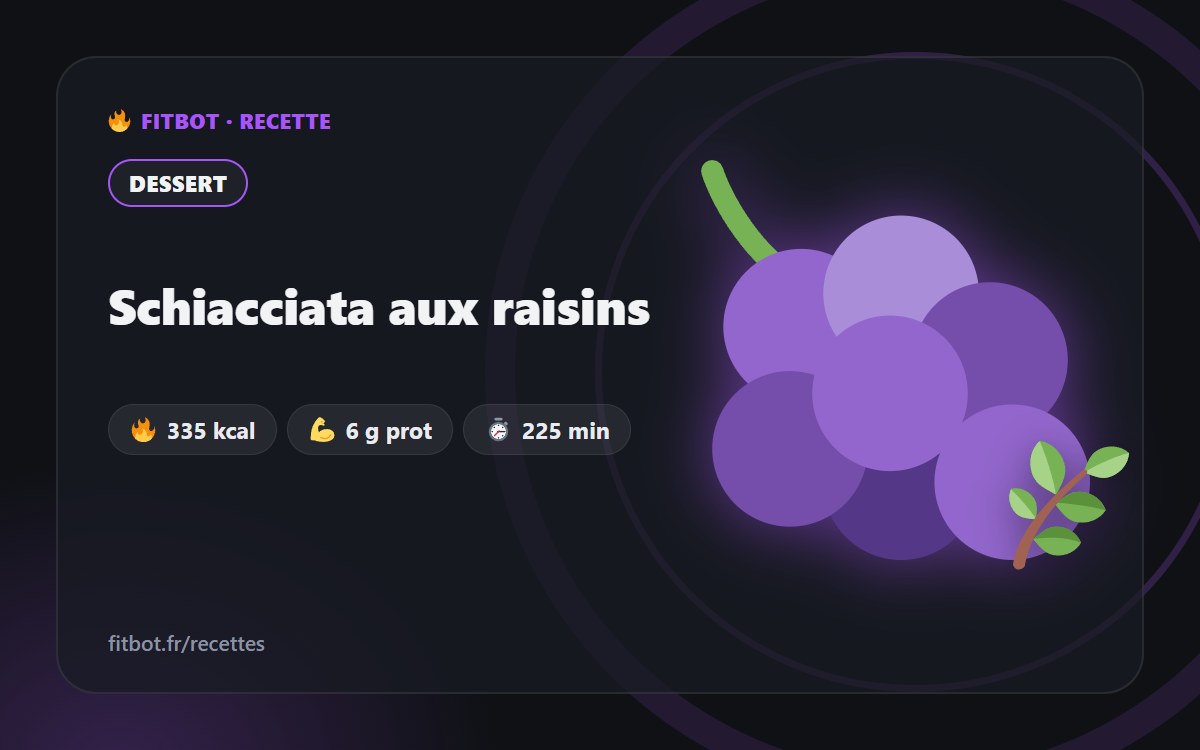 Schiacciata aux raisins
