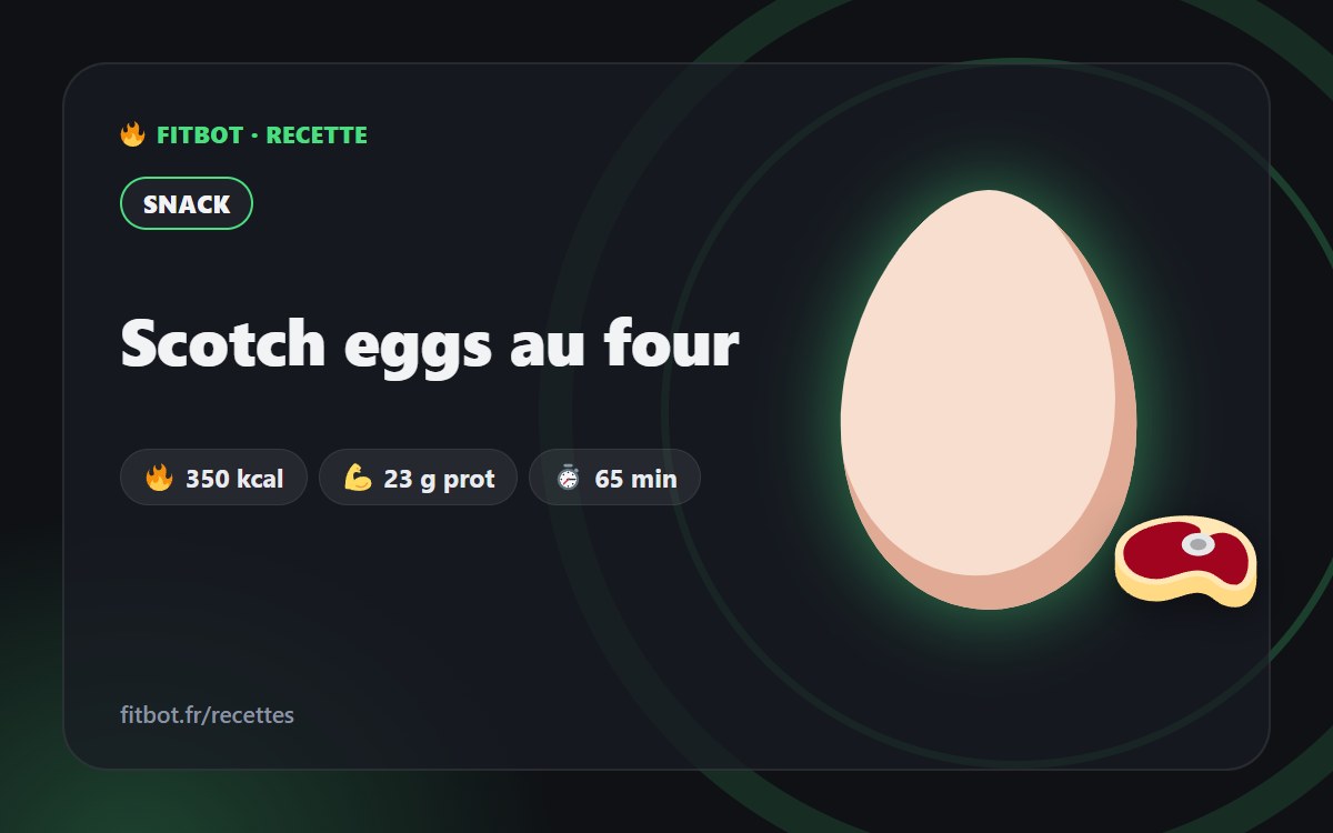Scotch eggs au four