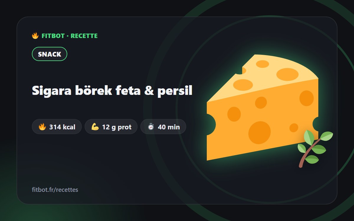 Sigara börek feta & persil