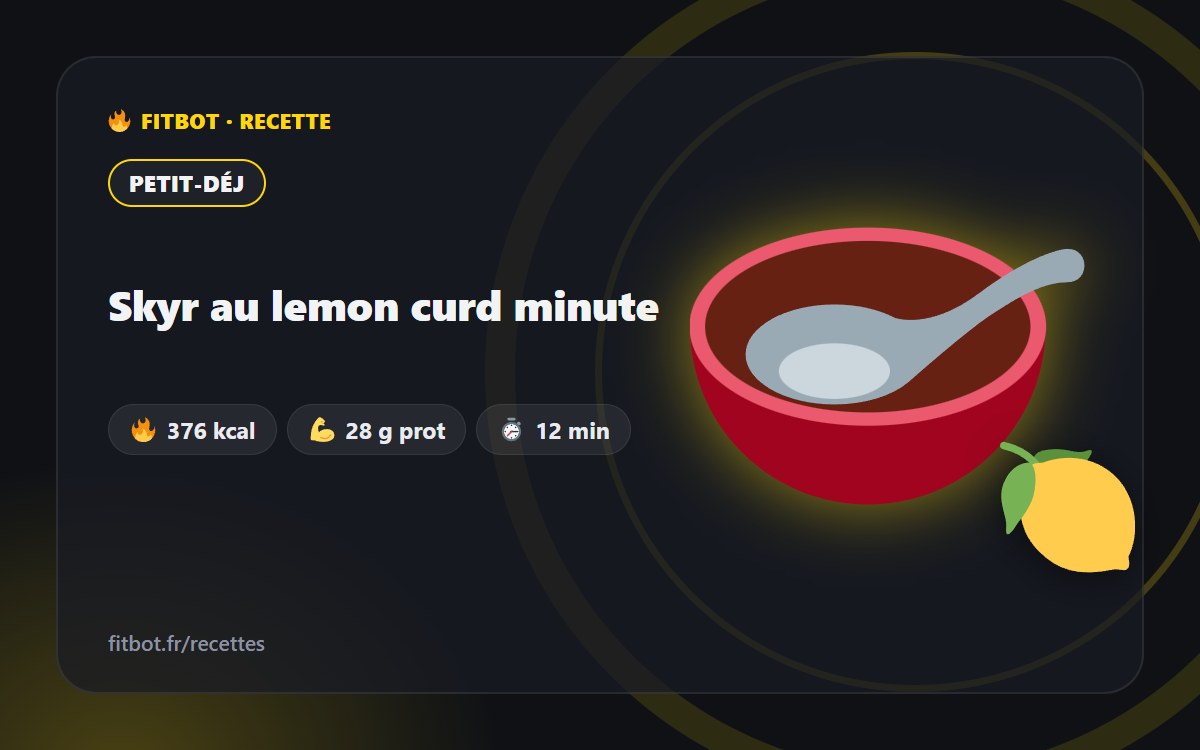 Skyr mit schnellem Lemon Curd