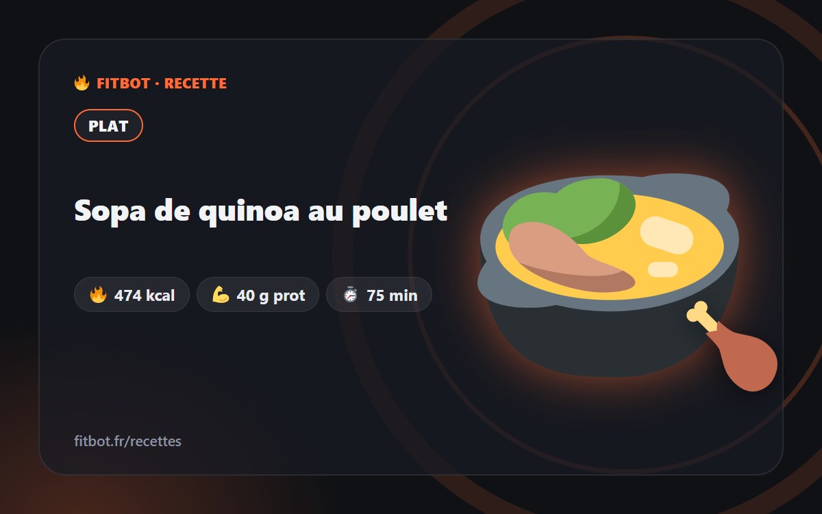 Sopa de quinoa con pollo