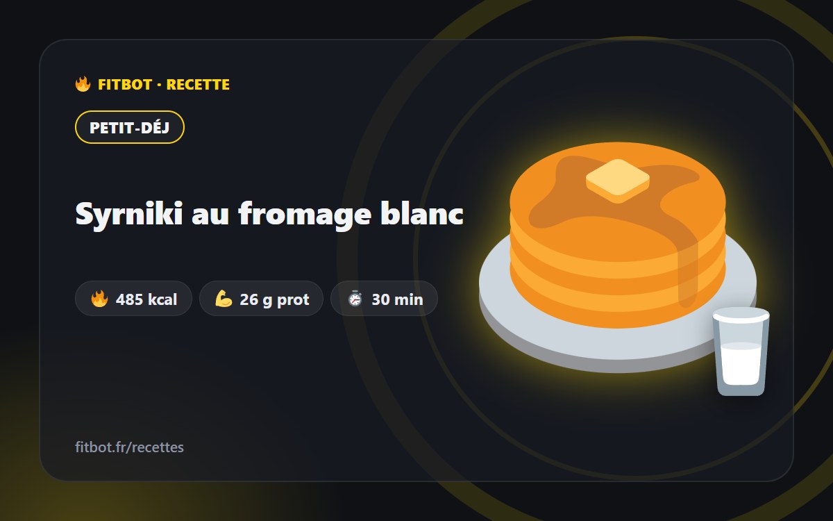 Syrniki au fromage blanc