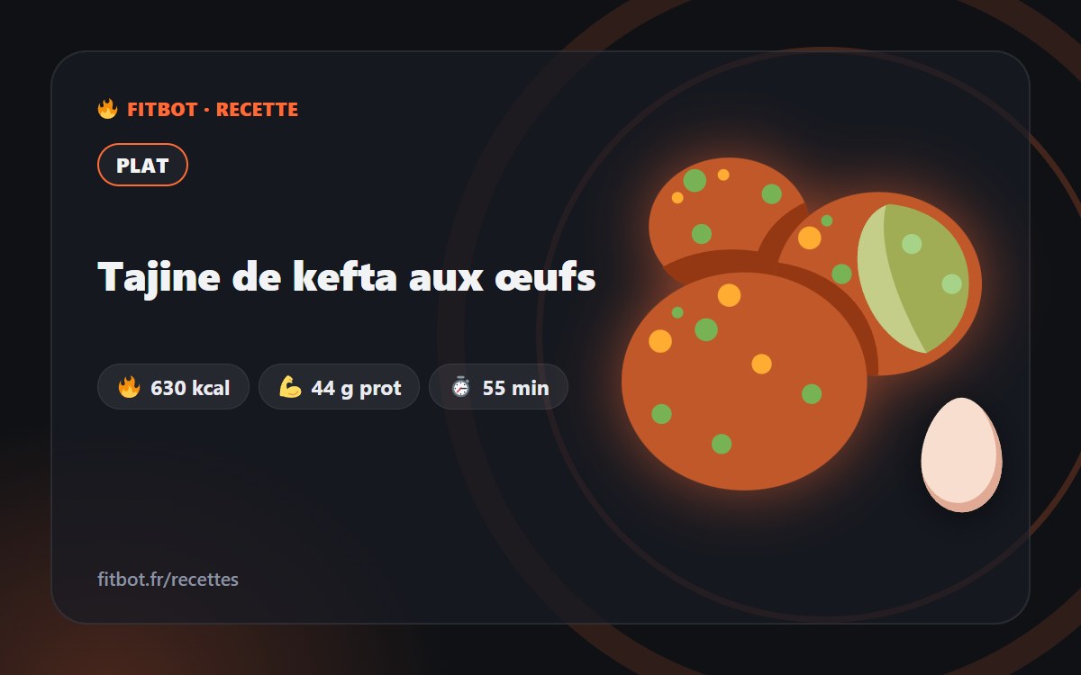 Tajine de kefta aux œufs