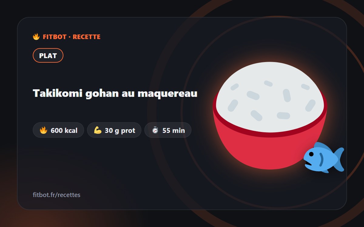 Takikomi Gohan mit Makrele
