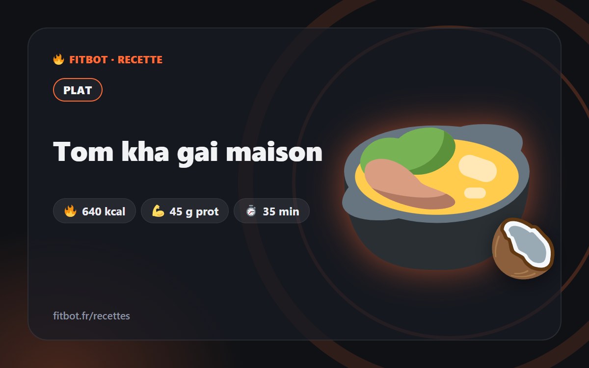 Tom kha gai maison