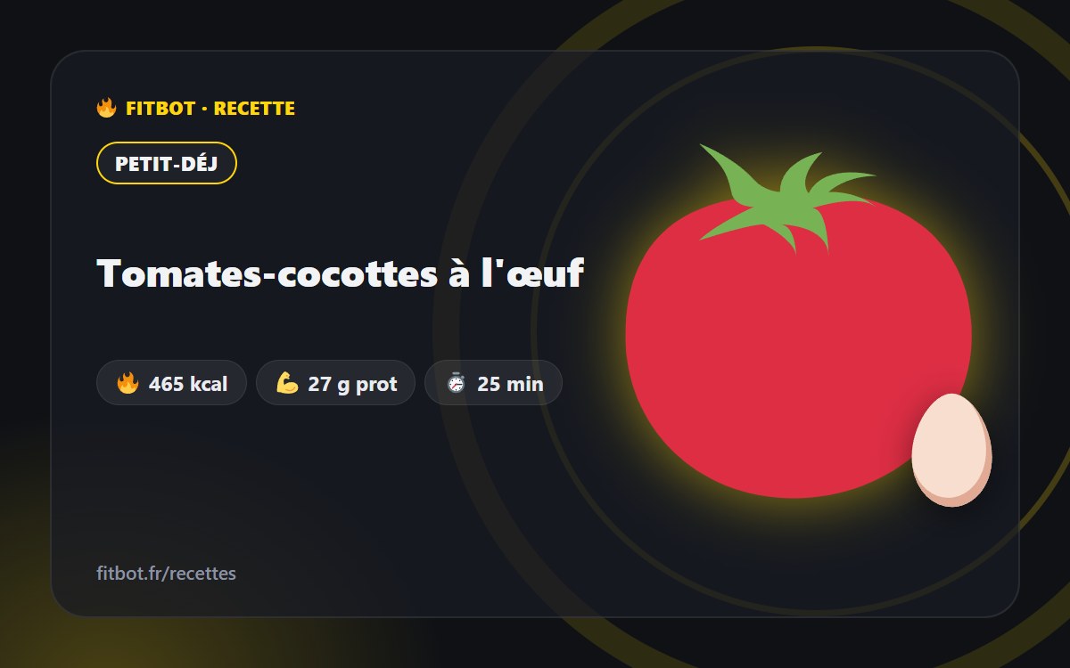 Tomates-cocottes à l'œuf