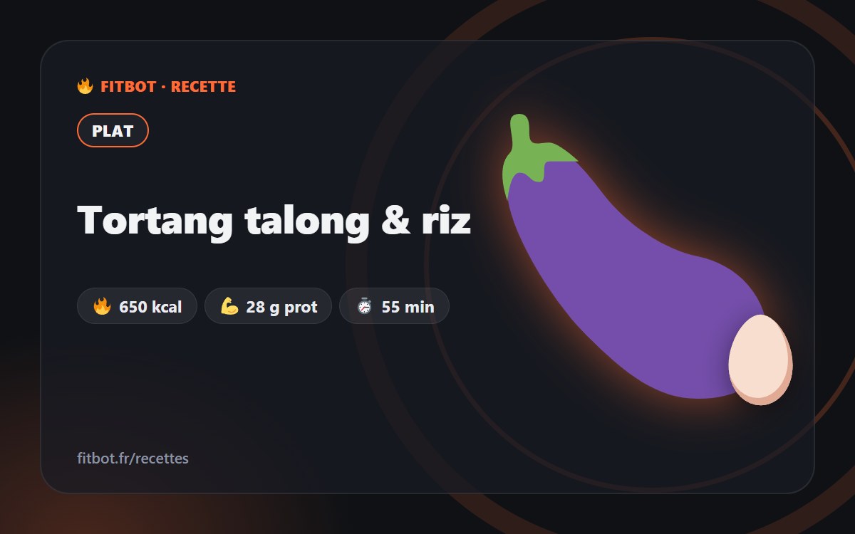 Tortang talong & riz