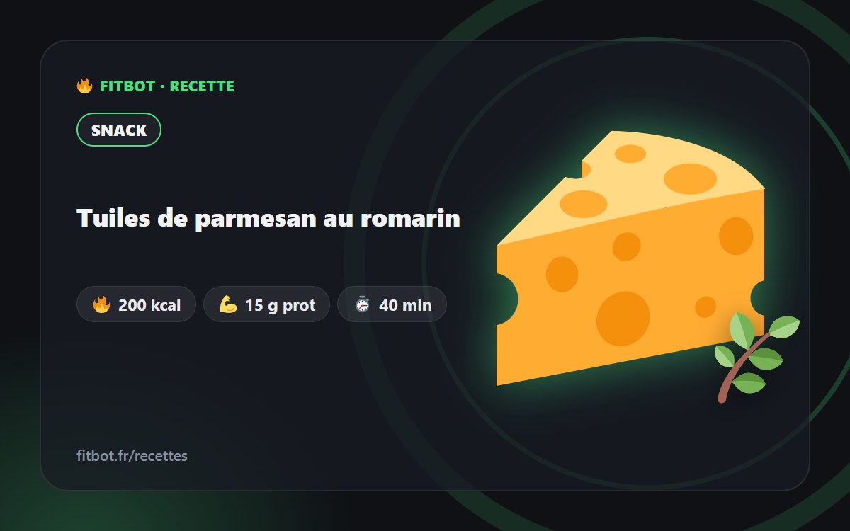 Tuiles de parmesan au romarin