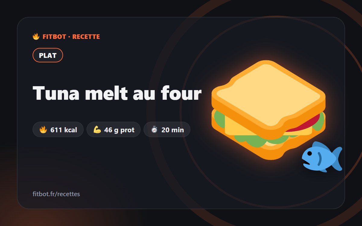 Tuna melt au four